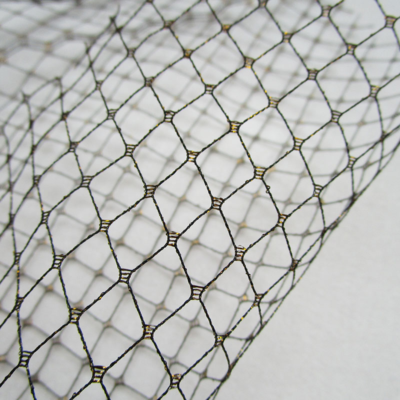 Kain Jaring Hitam Berpola Berl - Crystal Mesh Fabric ulasan dan harga